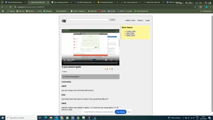 video works (testtube first db example)