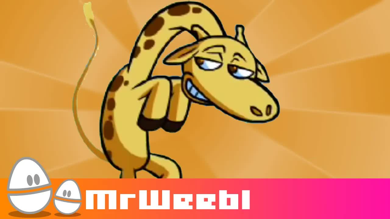 Giraffe In My Loft ： animated music video ： MrWeebl